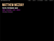 Tablet Screenshot of matthewmccray.com